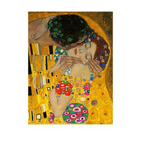 KUNSTDRUCK 30/40 cm  - Goldfarben/Schwarz, Basics, Papier (30/40cm) - Monee