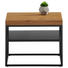 COUCHTISCH Eiche massiv quadratisch Eichefarben, Schwarz - Eichefarben/Schwarz, Design, Holz/Metall (50/50/40cm) - Novel COUCHTISCH Eiche massiv quadratisch Eichefarben, Schwarz - Eichefarben/Schwarz, Design, Holz/Metall (50/50/40cm) - Novel