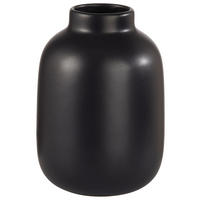 VASE 18 cm  - Schwarz, Basics, Keramik (14/18cm)