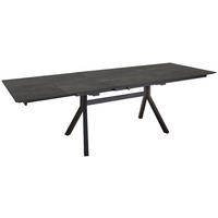 ESSTISCH Schwarz rechteckig  ausziehbar, in verschiedenen Größen erhältlich, in verschiedenen Holzdekoren erhältlich  - Schwarz, Basics, Holzwerkstoff/Metall (160-260/95/76cm) - Celina Home