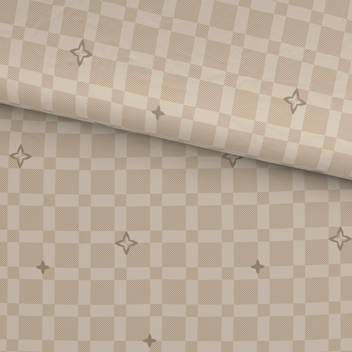 POSTELJNINA 140/200 cm saten krem barve  - krem barve, Design, tekstil (140/200cm) - Ambia Home