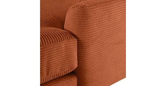 ECKSOFA Kupferfarben Cord  - Schwarz/Kupferfarben, Design, Kunststoff/Textil (240/175cm) - Landscape