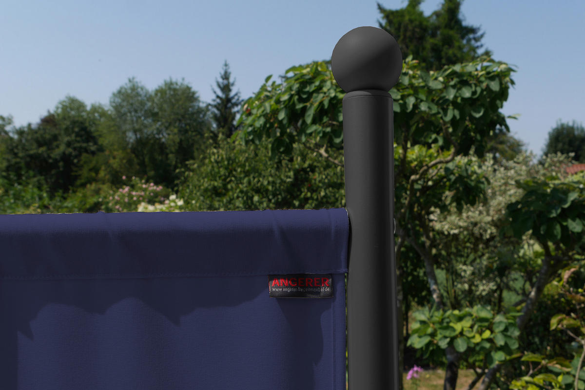 SICHTSCHUTZ - Blau/Grau, Basics, Textil/Metall (82/178/51cm) - Boxxx