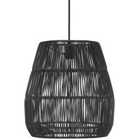 VENKOVNÍ ZÁVĚSNÉ SVÍTIDLO - černá, Basics, plast (38/40cm)