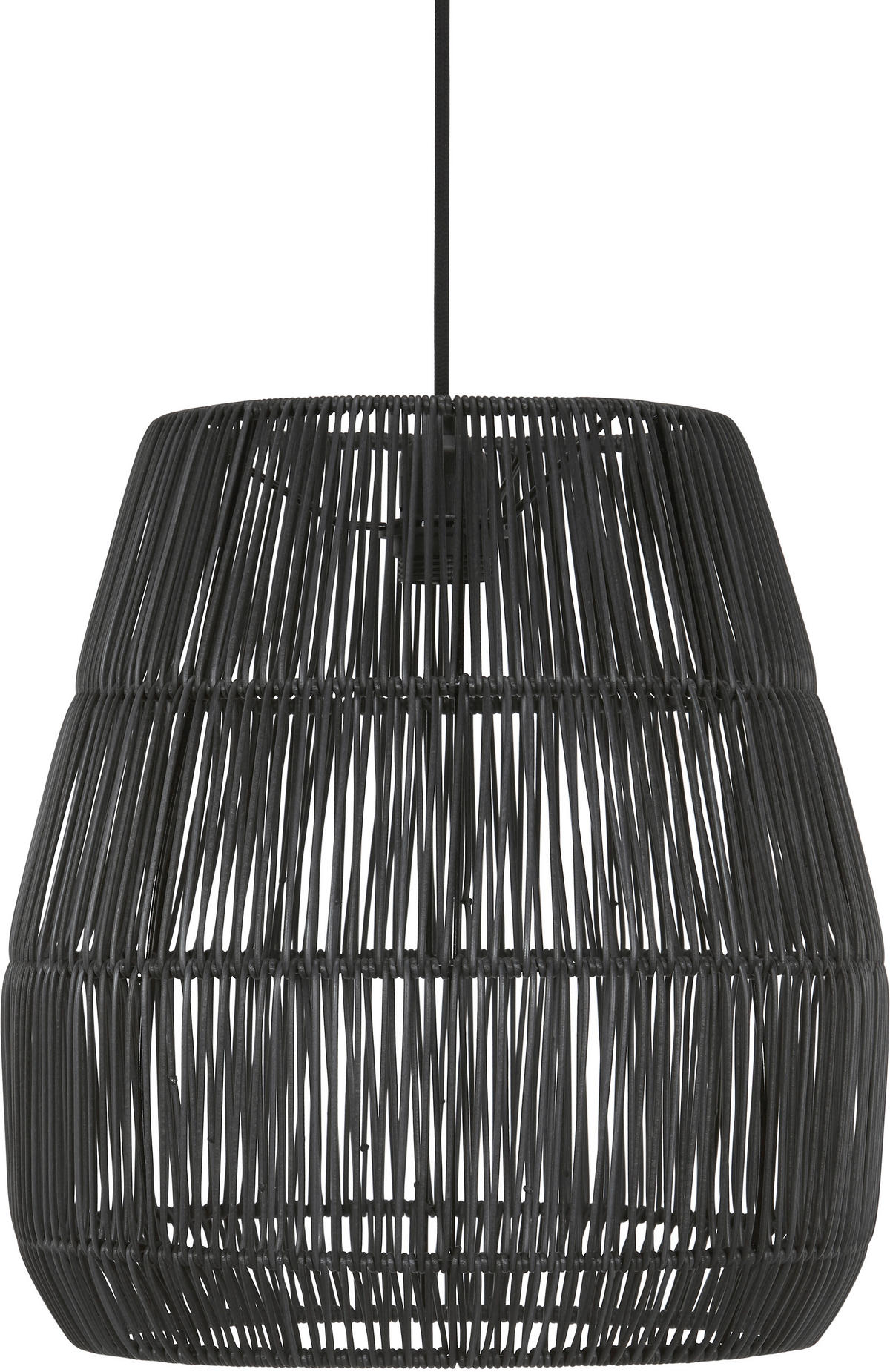 VENKOVNÍ ZÁVĚSNÉ SVÍTIDLO - černá, Basics, plast (38/40cm)