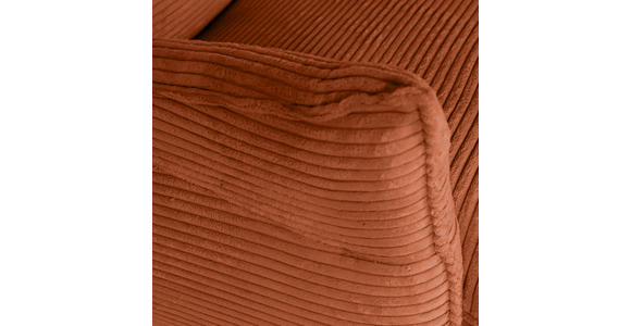 OHRENSESSEL Cord Rostfarben  - Rostfarben/Schwarz, KONVENTIONELL, Textil/Metall (83/110/92cm) - Carryhome