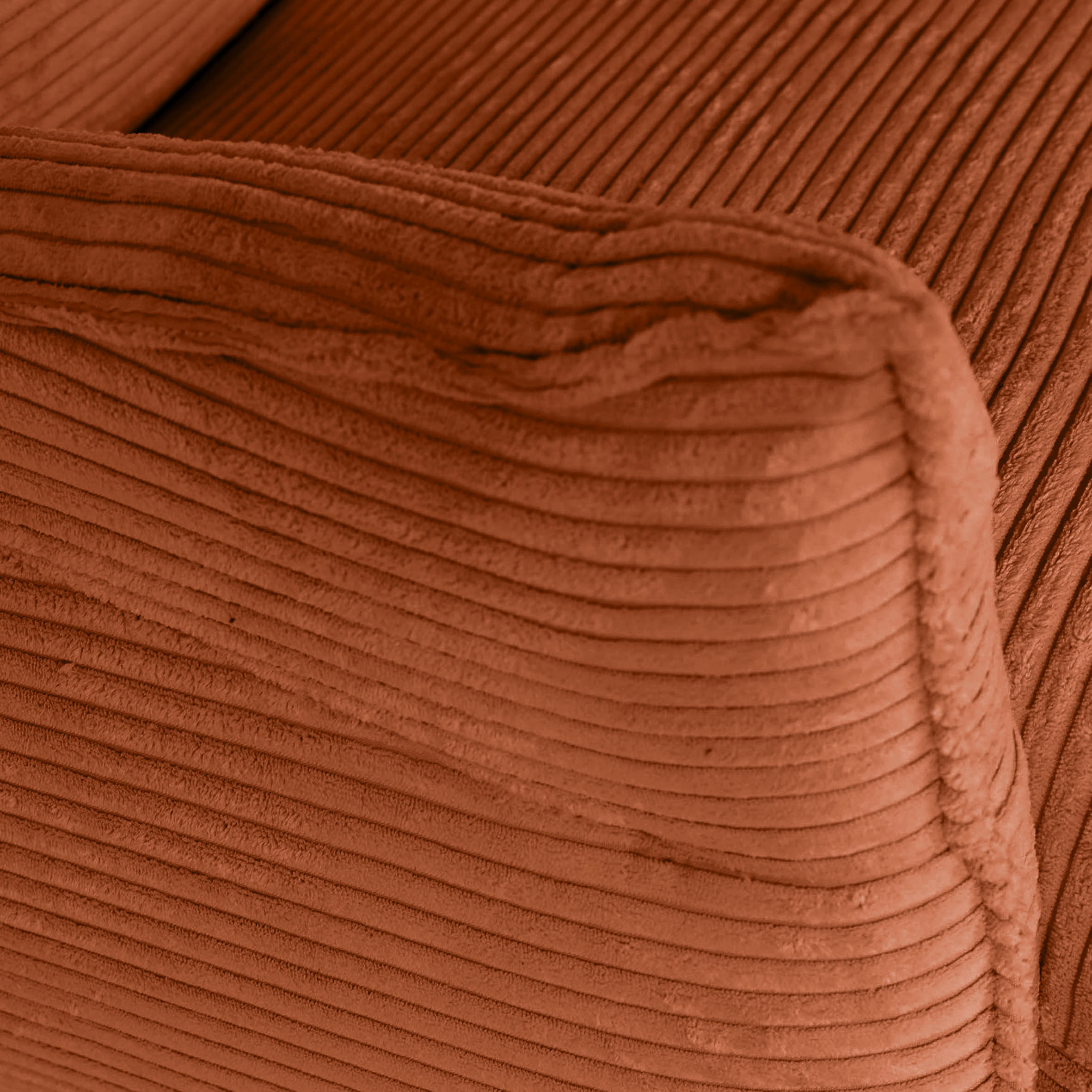 OHRENSESSEL in Cord Rostfarben  - Rostfarben/Schwarz, Konventionell, Textil/Metall (83/110/92cm) - MID.YOU
