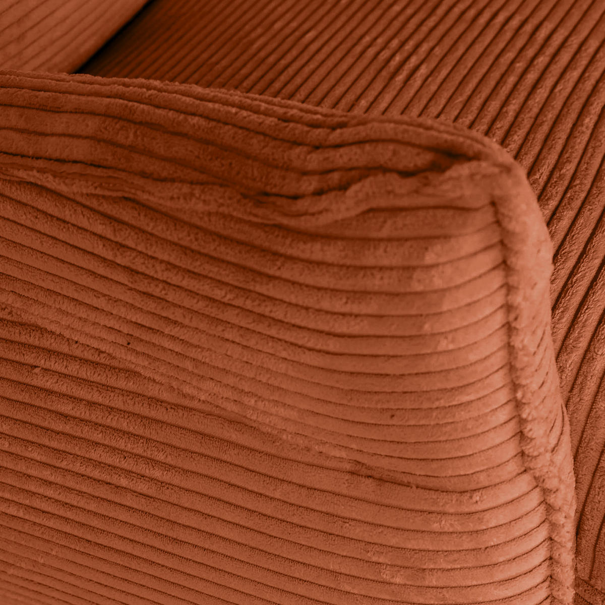 OHRENSESSEL in Cord Rostfarben  - Rostfarben/Schwarz, Konventionell, Textil/Metall (83/110/92cm) - MID.YOU