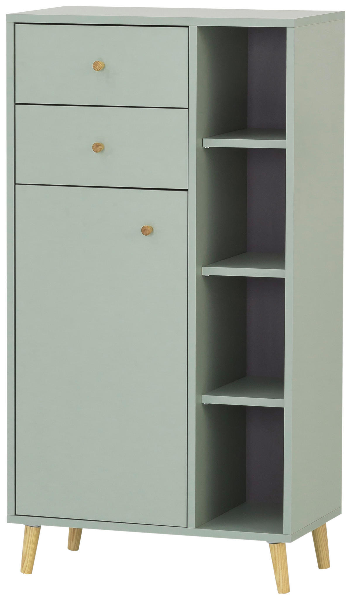 HIGHBOARD Schildmeyer Bjarne  in 60,2/113,4/33,1 cm  - Jadegrün/Salbeigrün, MODERN, Holz/Holzwerkstoff (60,2/113,4/33,1cm) - Stylife