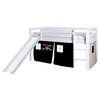 SPIELBETT Kiefer massiv 90/200 cm Schwarz, Weiß  - Schwarz/Weiß, Natur, Holz (90/200cm) - MID.YOU