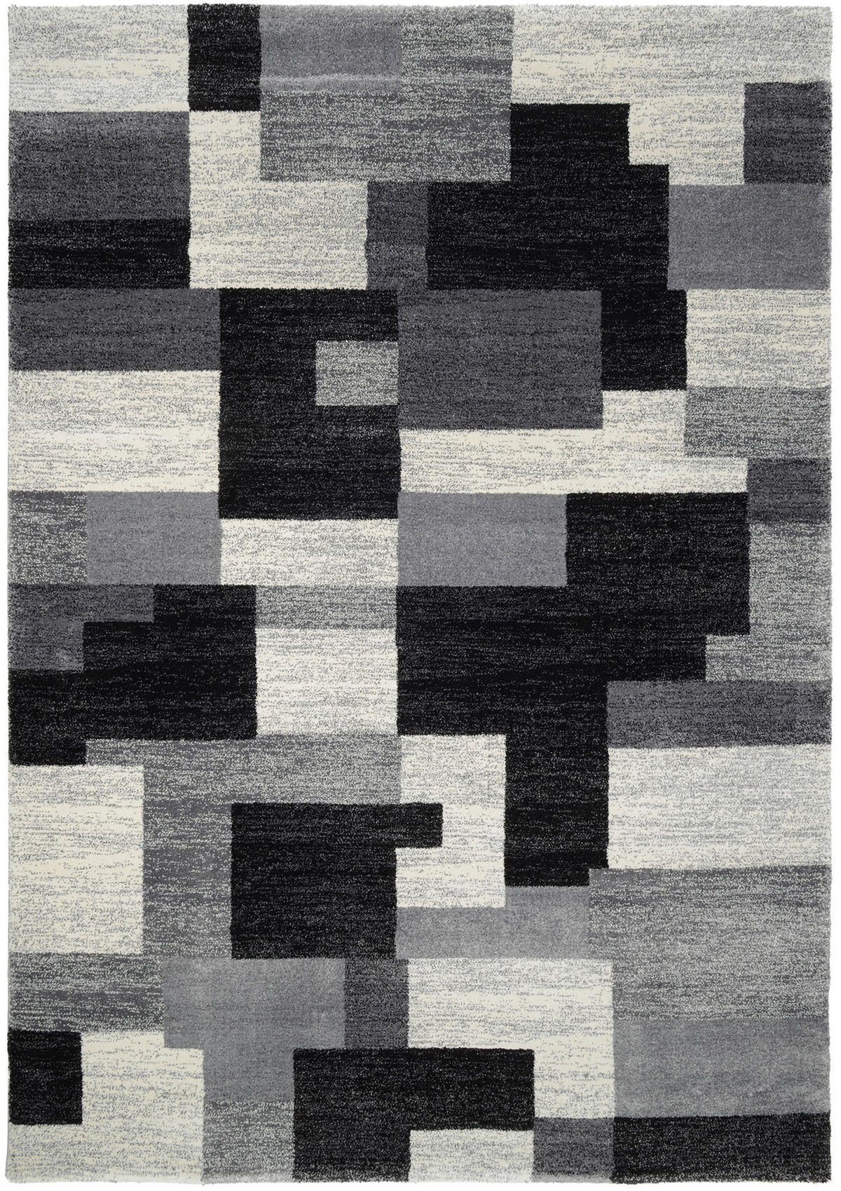 WEBTEPPICH 200/290 cm Astor Grid Grau, Schwarz  - Schwarz/Grau, Design, Textil (200/290cm) - Novel