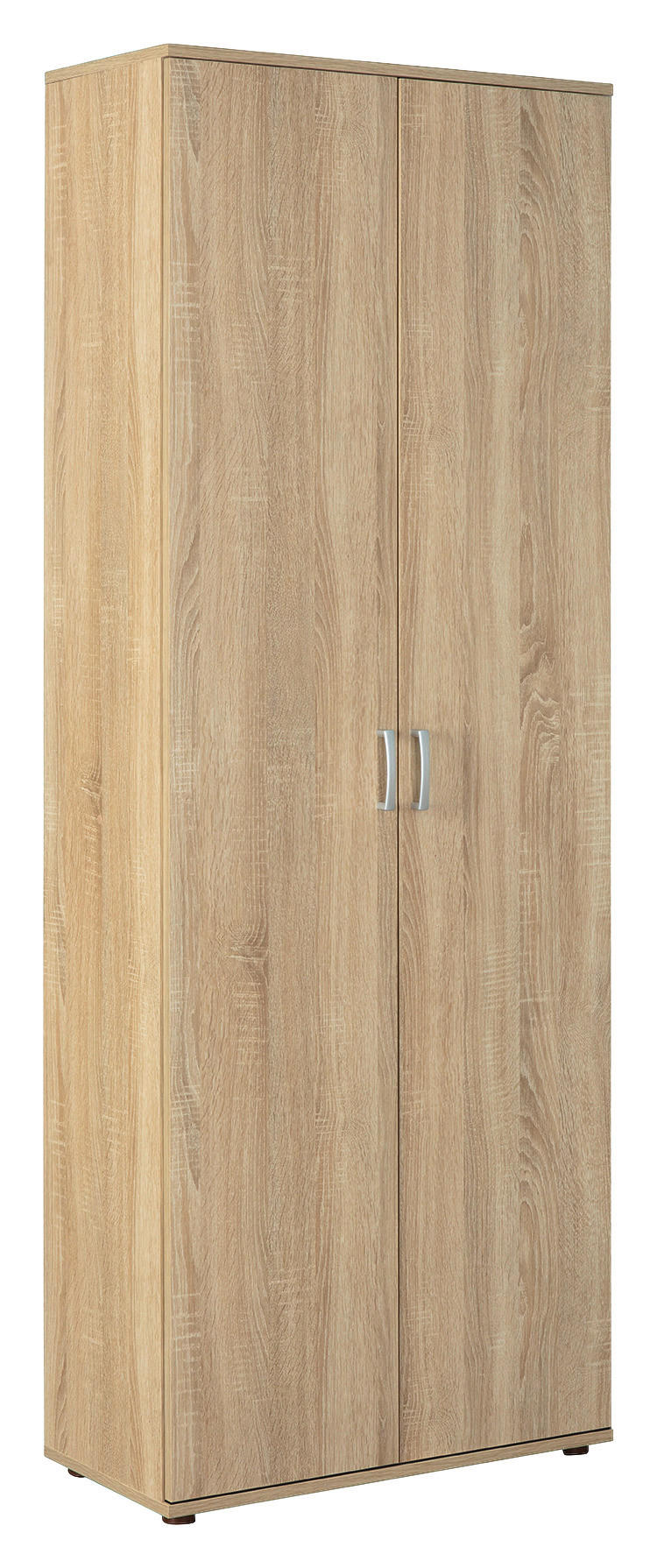 MULTISKÅP 70/189/34 cm Sonoma ek  - Sonoma ek/svart, Basics, trämaterial/plast (70/189/34cm) - MID.YOU