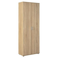MEHRZWECKSCHRANK 70/189/34 cm,  in Sonoma Eiche  - Schwarz/Sonoma Eiche, Basics, Holzwerkstoff/Kunststoff (70/189/34cm) - MID.YOU
