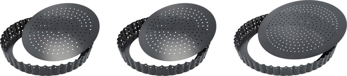 BACKFORMENSET Home Baking  - Schwarz, KONVENTIONELL, Metall - Birkmann