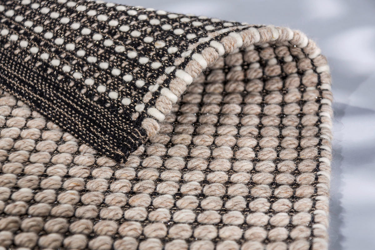 HANDWEBTEPPICH 140/200 cm Naska Grau  - Grau, KONVENTIONELL, Textil (140/200cm) - Schöner Wohnen