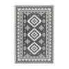 OUTDOORTEPPICH 80/150 cm Gemini Schwarz, Weiß  - Schwarz/Weiß, Design, Kunststoff/Textil (80/150cm) - Elle Decoration
