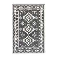 OUTDOORTEPPICH 120/170 cm Gemini Schwarz, Weiß  - Schwarz/Weiß, Design, Kunststoff/Textil (120/170cm) - Elle Decoration