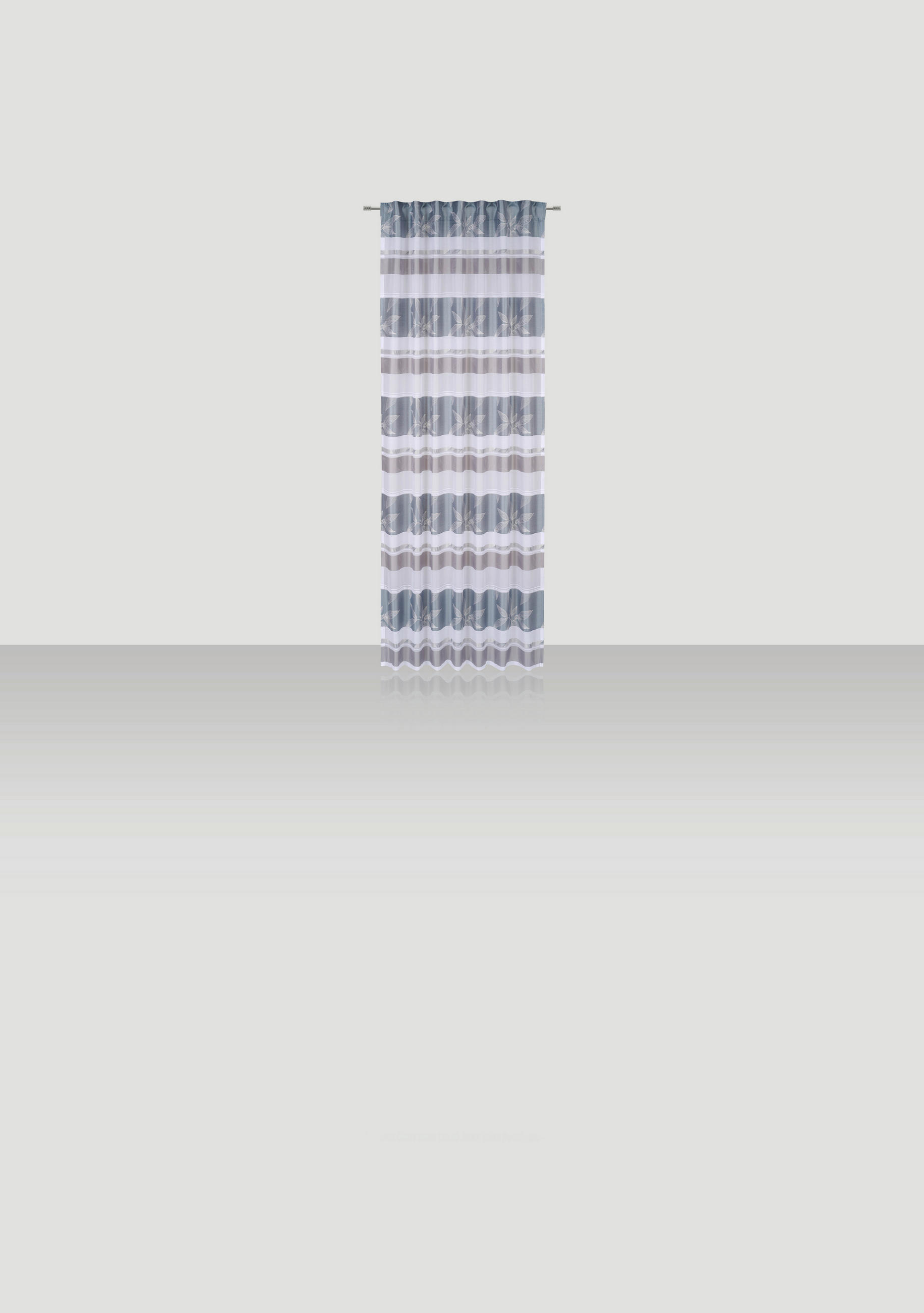 FERTIGVORHANG halbtransparent  - Blau, Design, Textil (140/255cm) - Novel