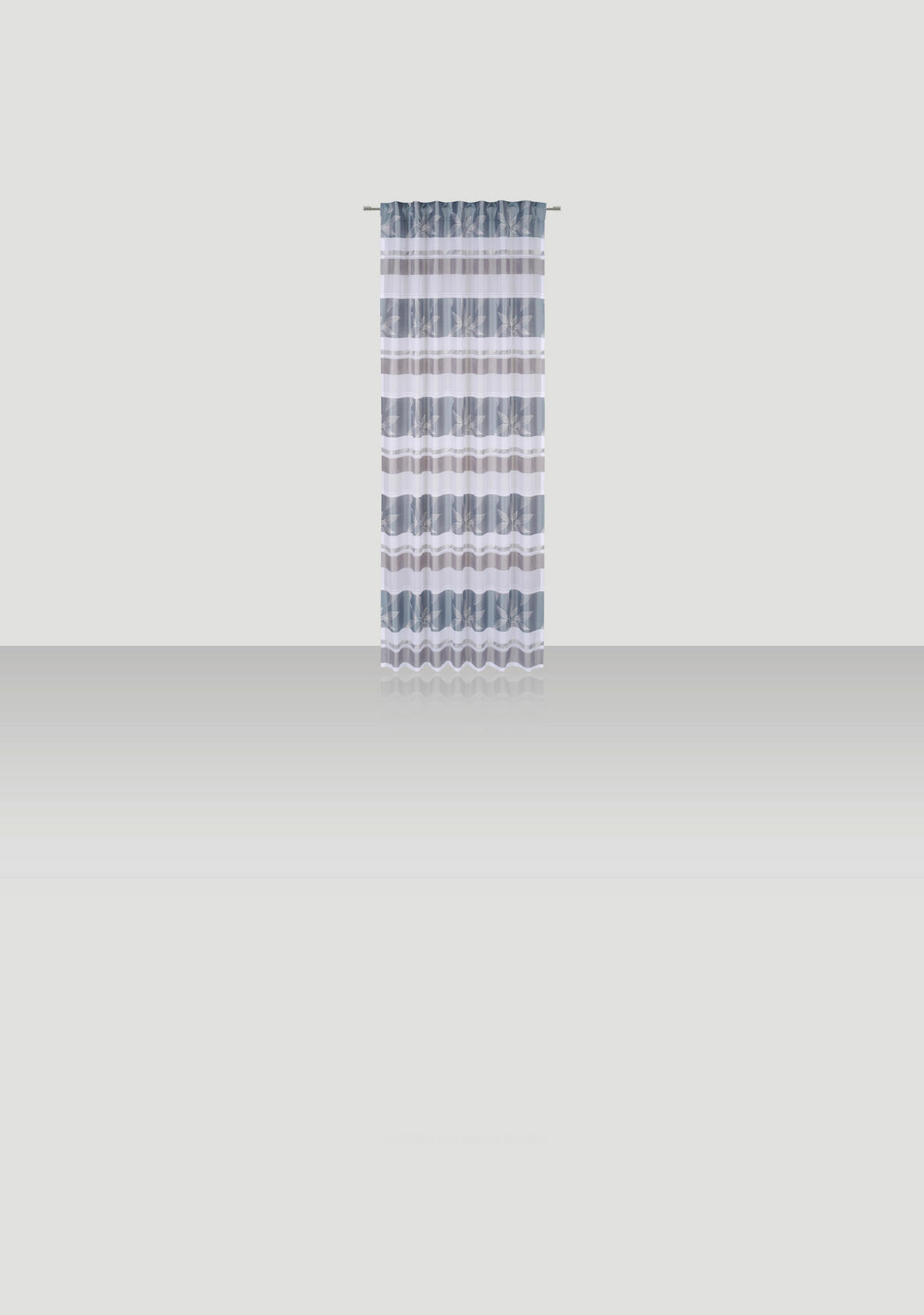FERTIGVORHANG halbtransparent  - Blau, Design, Textil (140/255cm) - Novel