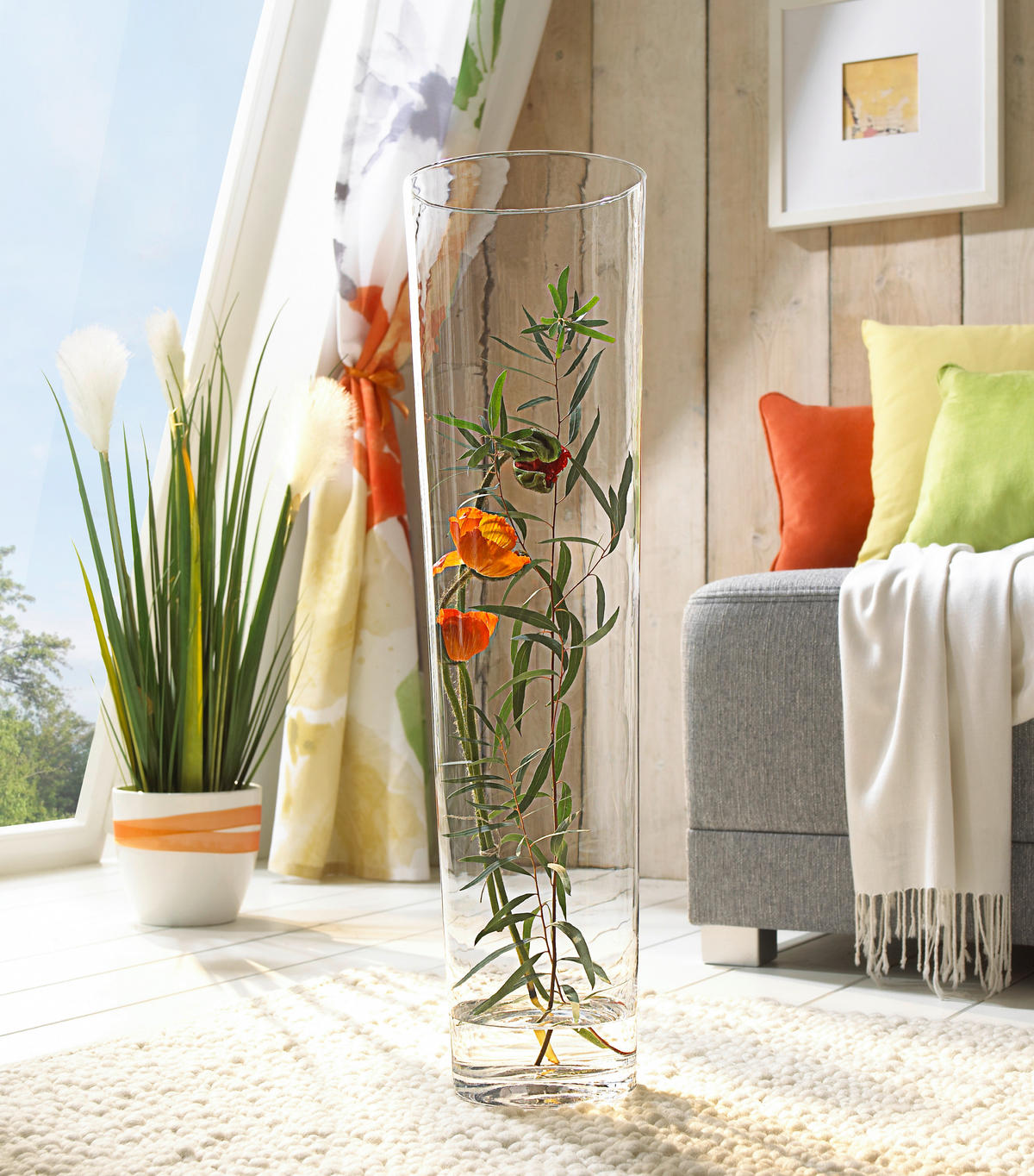 VAZA  19/70 cm    staklo  - prozirno, Basics, staklo (19/70cm) - Ambia Home