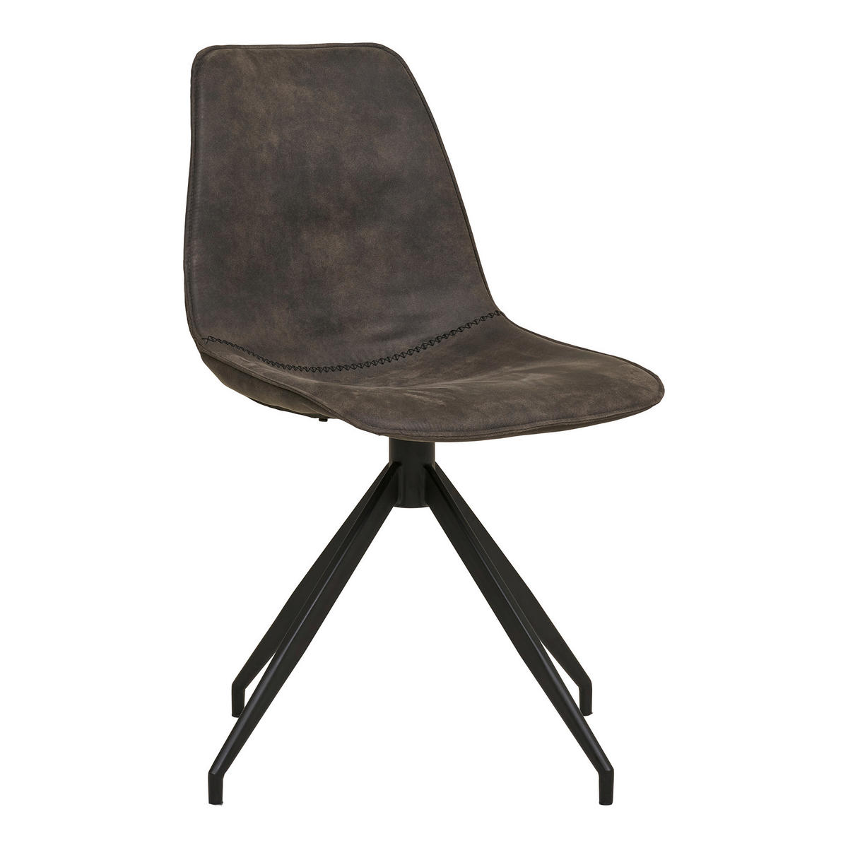 STOLSET 2 styck  - mörkgrå/svart, Modern, metall/textil (48/86/56cm) - MID.YOU