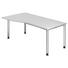 SCHREIBTISCH - Silberfarben/Weiß, KONVENTIONELL, Holzwerkstoff/Metall (180/68 (76)/80 (100)cm) SCHREIBTISCH - Silberfarben/Weiß, KONVENTIONELL, Holzwerkstoff/Metall (180/68 (76)/80 (100)cm)