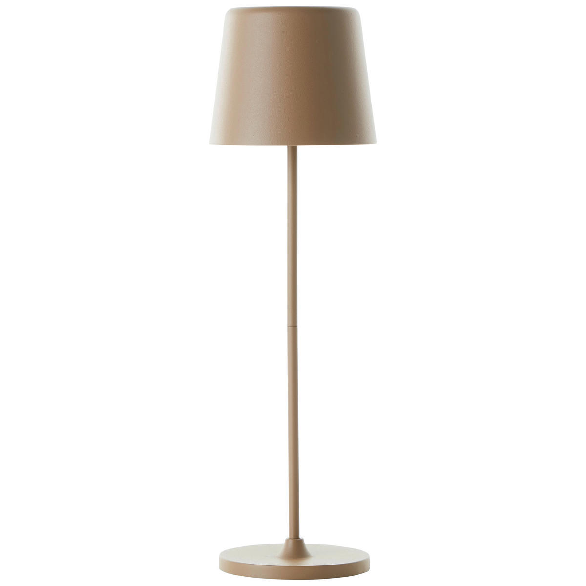 AKKU-TISCHLEUCHTE Kaami 10/37 cm   - Cappuccino, Basics, Kunststoff/Metall (10/37cm) - Brilliant
