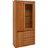 VITRINE in furniert, massiv Kernbuche Buchefarben - Silberfarben/Buchefarben, KONVENTIONELL, Glas/Holz (98,4/203,6/37,7cm) - Voleo VITRINE in furniert, massiv Kernbuche Buchefarben - Silberfarben/Buchefarben, KONVENTIONELL, Glas/Holz (98,4/203,6/37,7cm) - Voleo