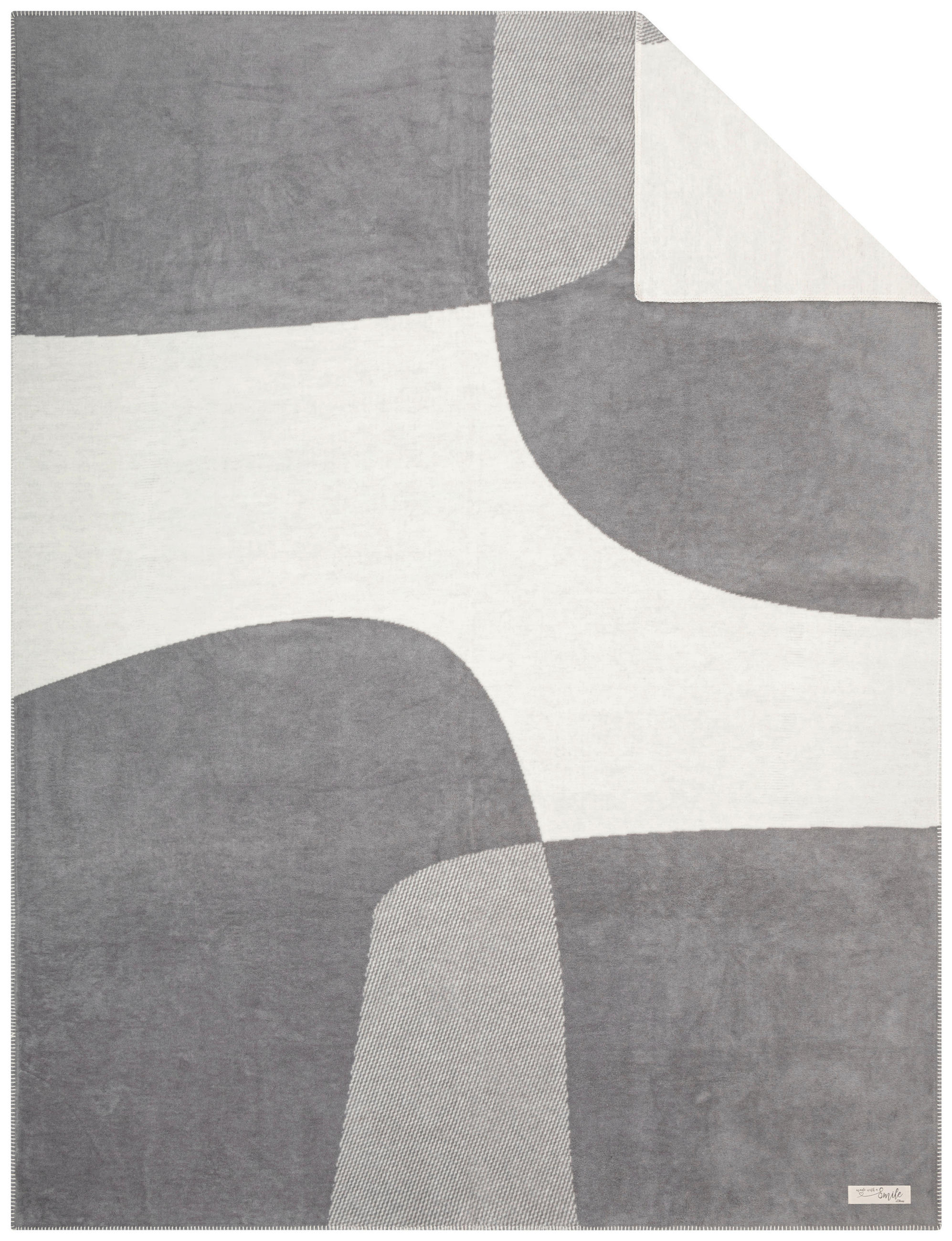 PLÉD, bavlna, 150/200 cm - bílá/béžová, Basics, textil (150/200cm) - S. Oliver