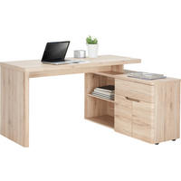 ROHOVÝ PÍSACÍ STÔL, dub San Remo, 140/117,5/77 cm - dub San Remo, Konventionell, kompozitné drevo (140/117,5/77cm) - Venda