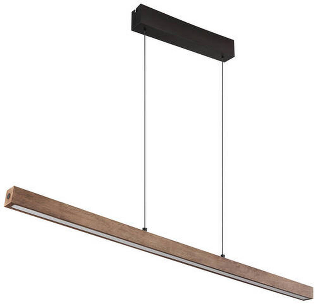 VISEČA LED-SVETILKA   //3000 K/230 V/ - črna/temno rjava, Natur, kovina/umetna masa (115/4,5/150cm) - Globo