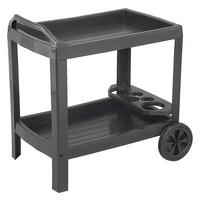 GARTEN-SERVIERWAGEN Kunststoff  - Anthrazit, KONVENTIONELL, Kunststoff (74/73/53cm)