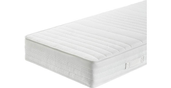 TASCHENFEDERKERNMATRATZE 120/200 cm Höhe ca. 23 cm  - Weiß, KONVENTIONELL, Textil (120/200cm) - Sleeptex