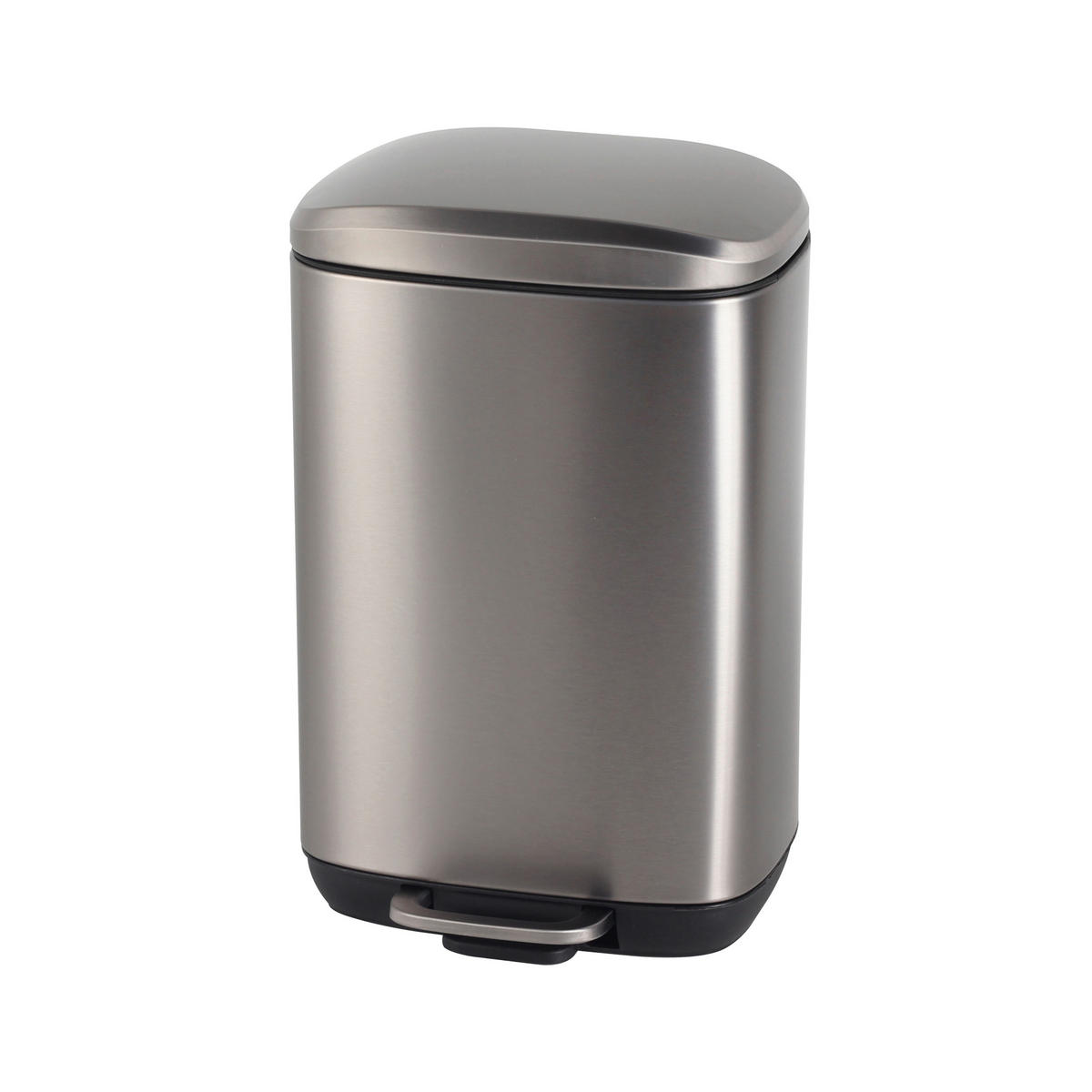 ABFALLEIMER 5 L  - Schwarz/Grau, Basics, Kunststoff/Metall (21/32,7/19,5cm) - Novel