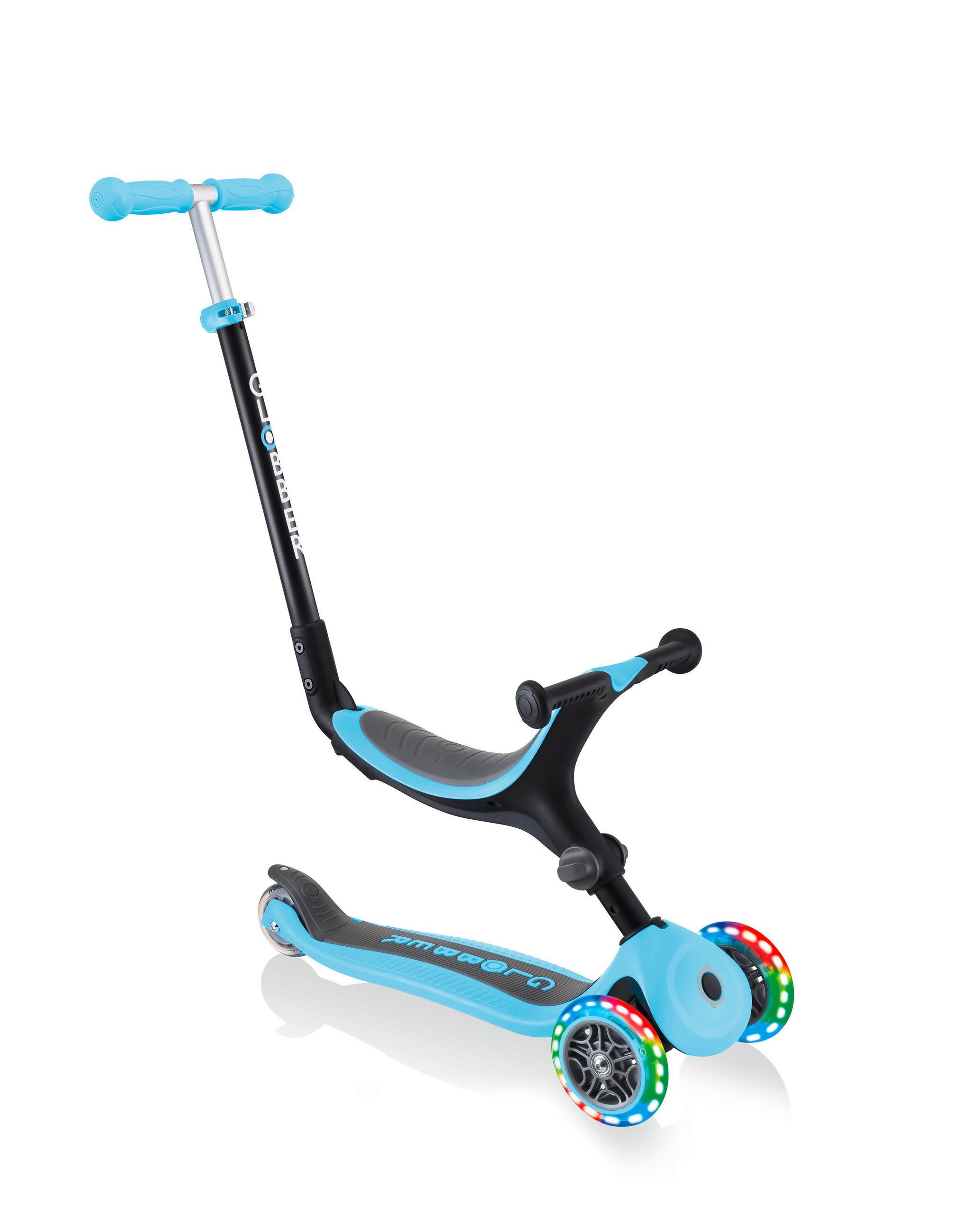 LAUFRAD GO-UP FOLDABLE LIGHT 3IN1  - Blau, LIFESTYLE, Kunststoff/Metall (57/28/93cm) - GLOBBER