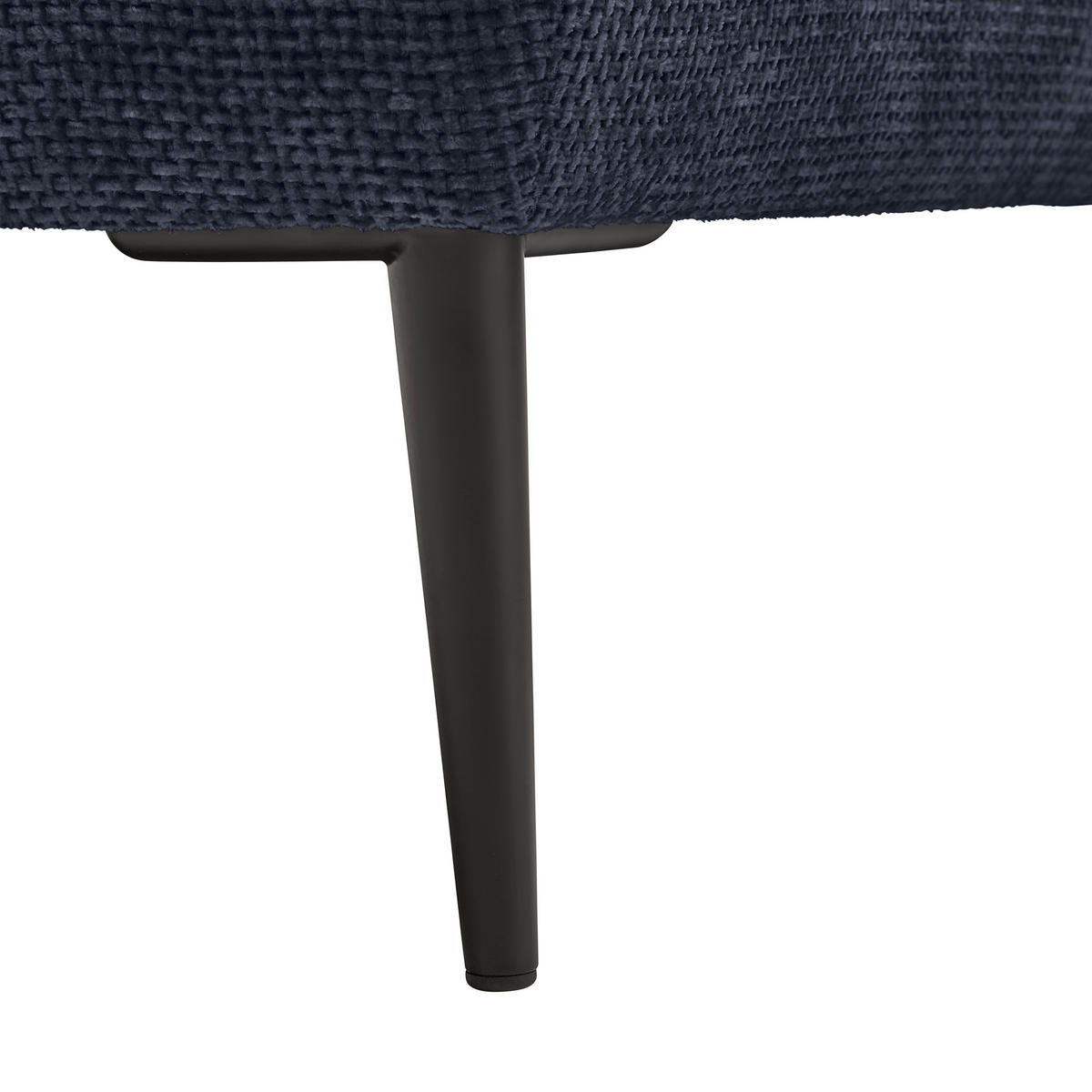 HÖRNSOFFA i vävt tyg mörkblå  - svart/mörkblå, Modern, metall/textil (164/255cm) - MID.YOU