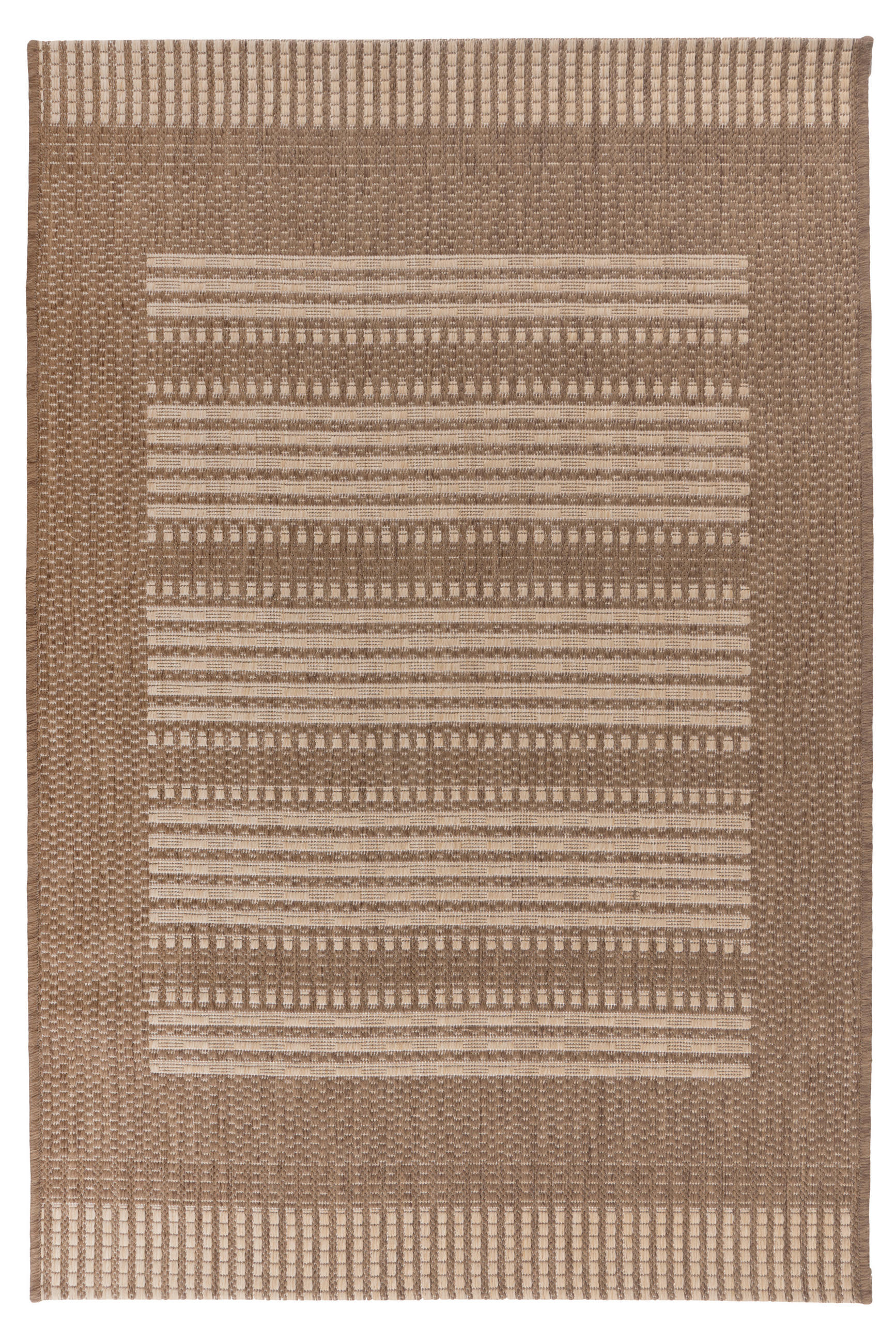 TEPIH NISKOG TKANJA 120/170 cm   smeđa   - smeđa, Basics, tekstil (120/170cm)