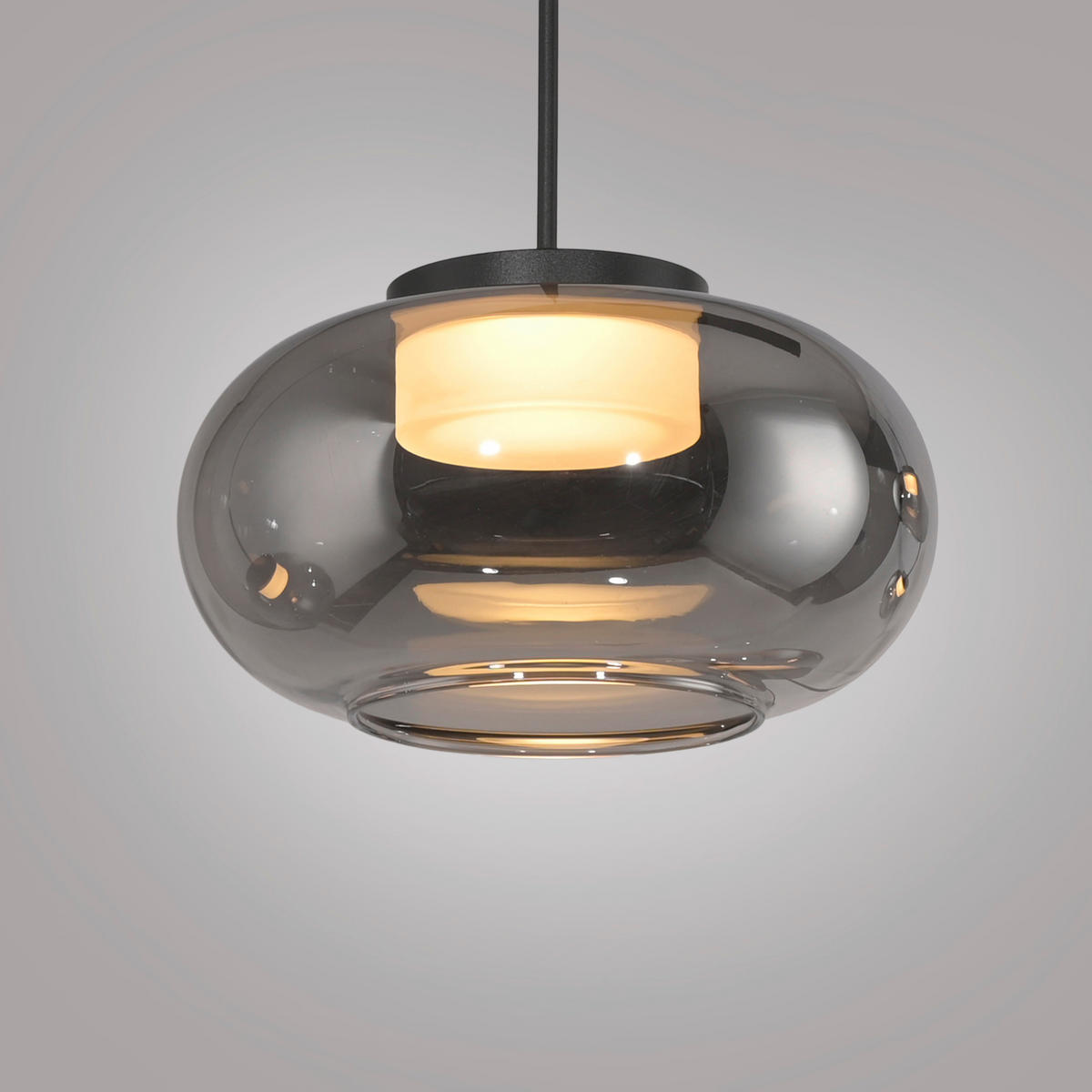 LED-PENDELLEUCHTE 20/20/120 cm  - Schwarz, Design, Kunststoff/Metall (20/20/120cm) - Schöner Wohnen