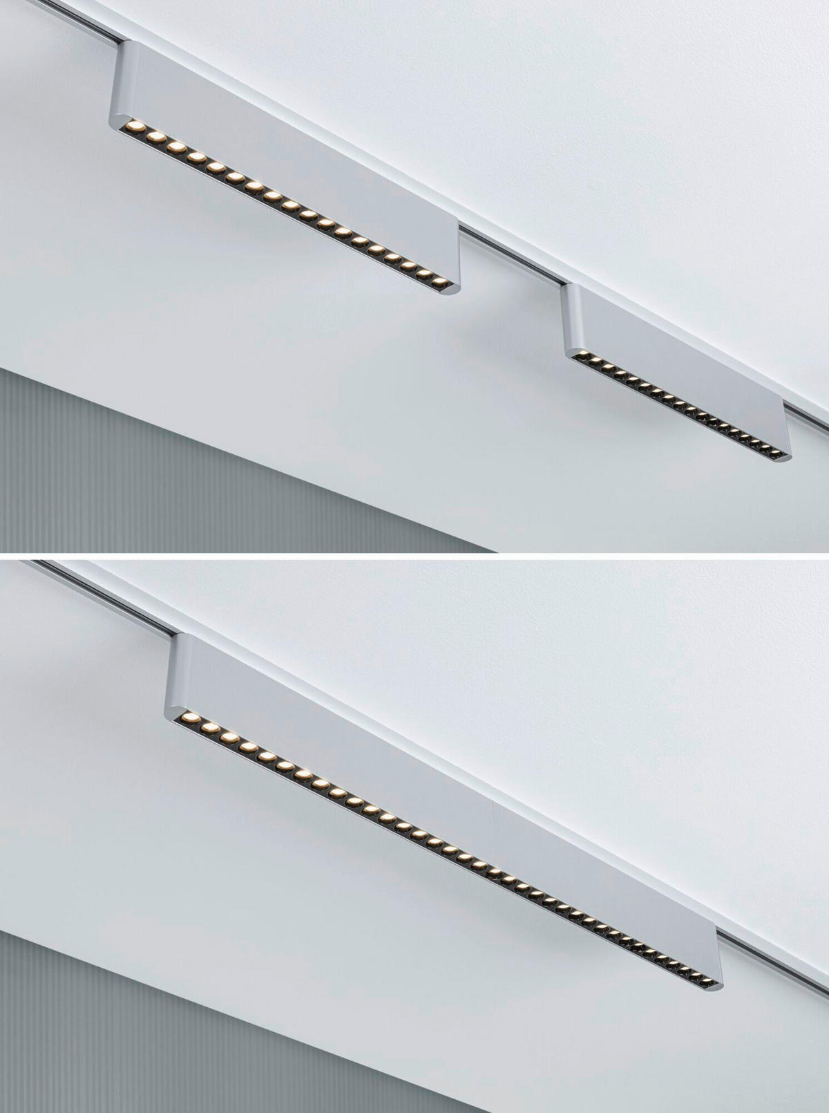 SCHIENENSYSTEM-STRAHLER Urail Zelos 37,2/7,4/2,3 cm  - Chromfarben, Basics, Metall (37,2/7,4/2,3cm) - Paulmann