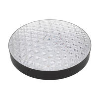 STROPNÍ LED SVÍTIDLO, 50/12 cm  - černá/čiré, Trend, plast (50/12cm) - Novel