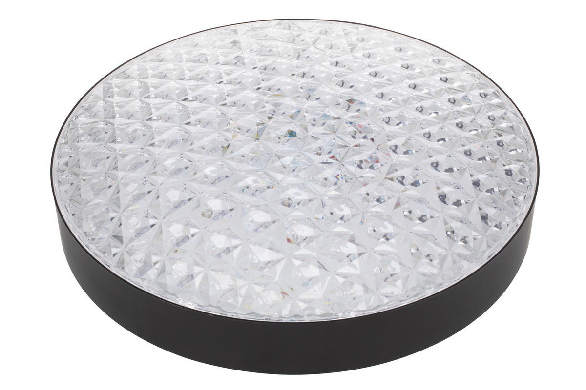 STROPNÍ LED SVÍTIDLO, 50/12 cm  - černá/čiré, Trend, plast (50/12cm) - Novel