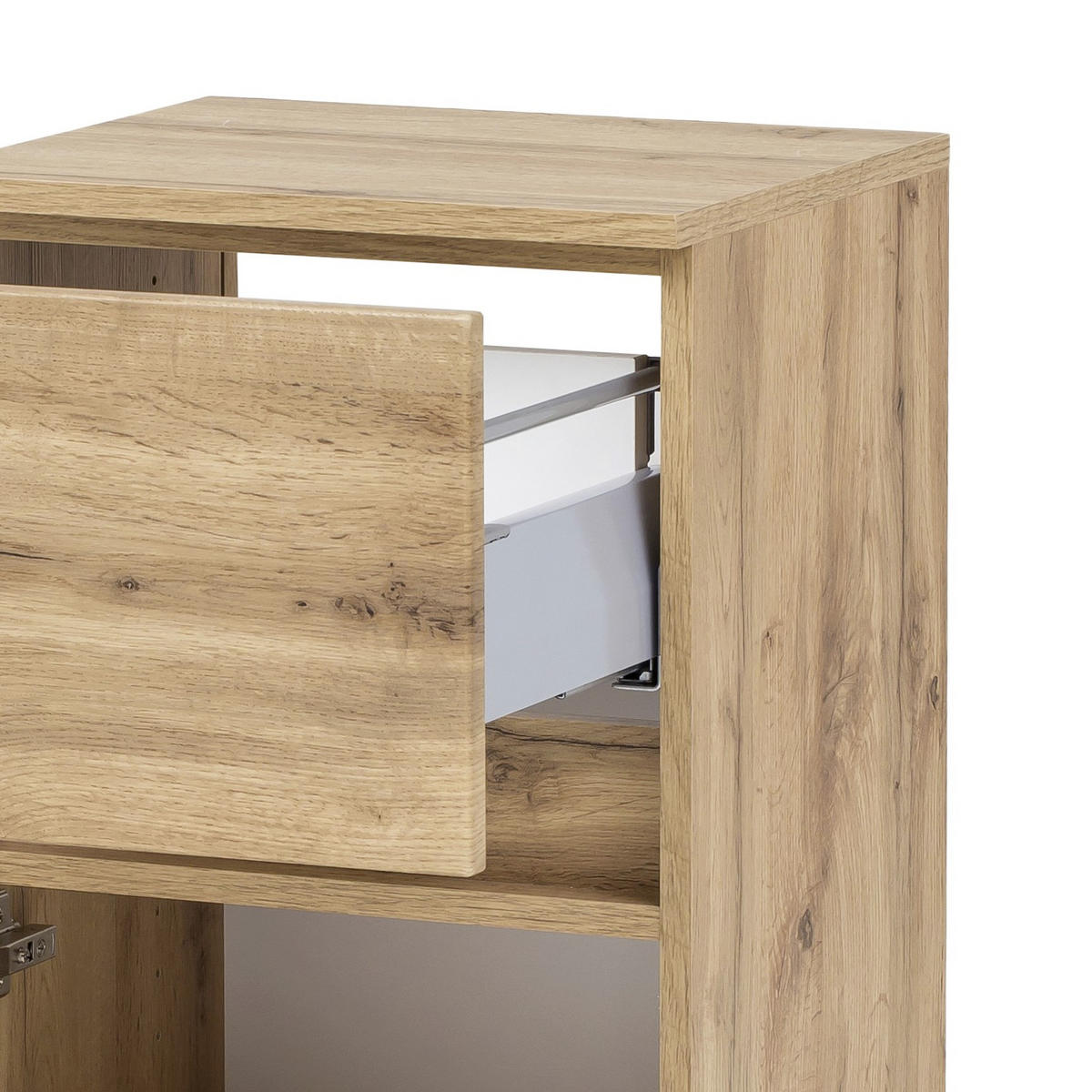 UNTERSCHRANK 40/79/35 cm   - Eichefarben/Silberfarben, KONVENTIONELL, Holzwerkstoff (40/79/35cm) - Held
