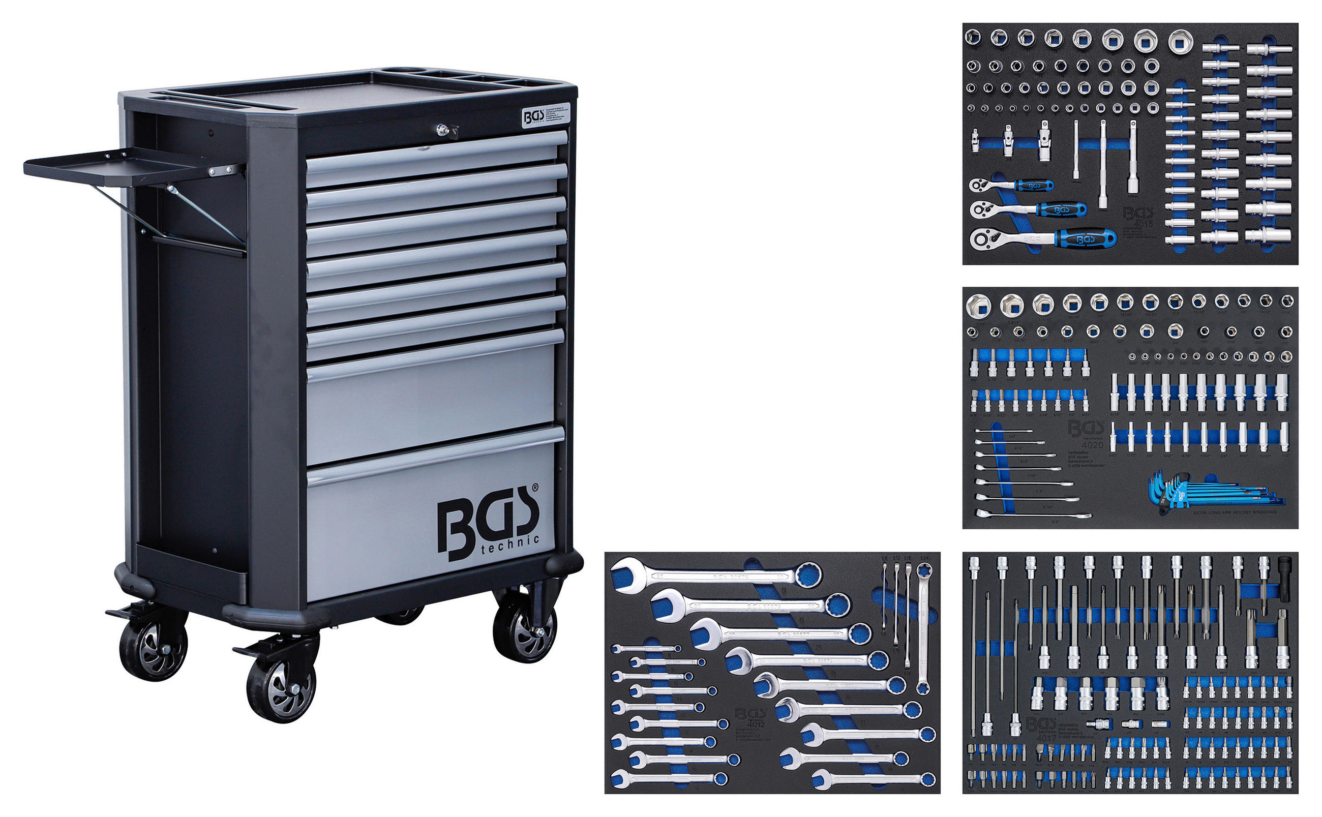 XXXLutz Werkstattwagen Anthrazit, Silber 72.4x102.65x47 cm