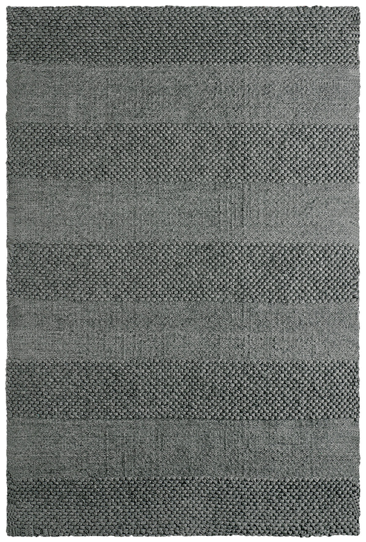 Covor Țesut De Mână    - gri, Basics, textil (80/150cm) - Obsession