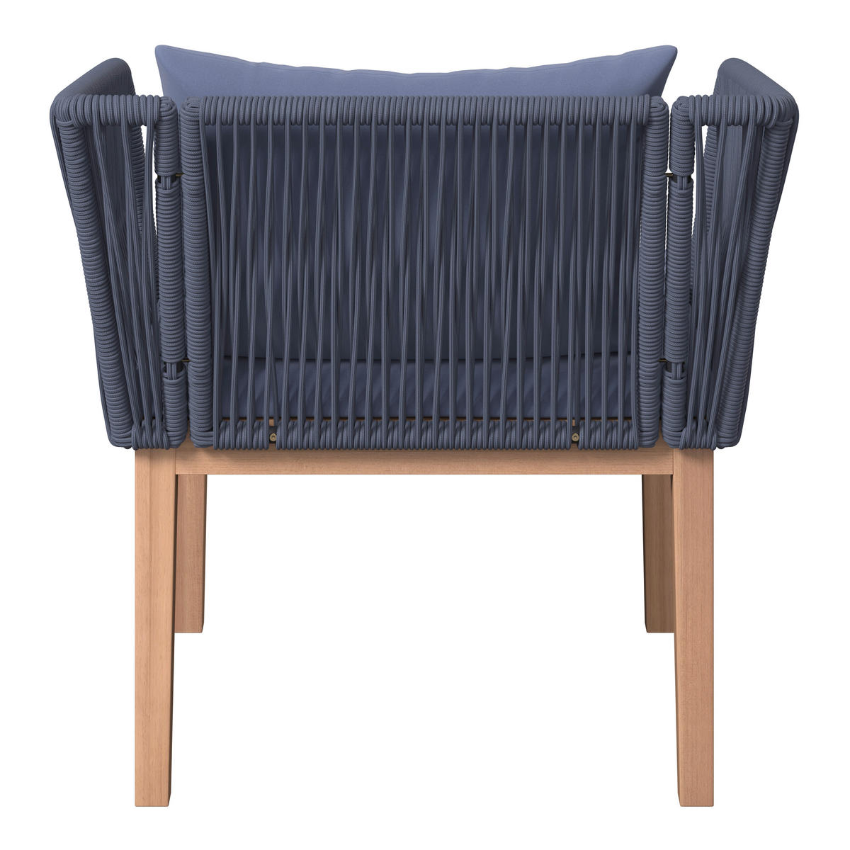 LOUNGEGARNITUR   160/74/84 cm Akazie massiv Eisen  - Akaziefarben/Grau, MODERN, Holz/Kunststoff (160/74/84cm) - Ambia Garden