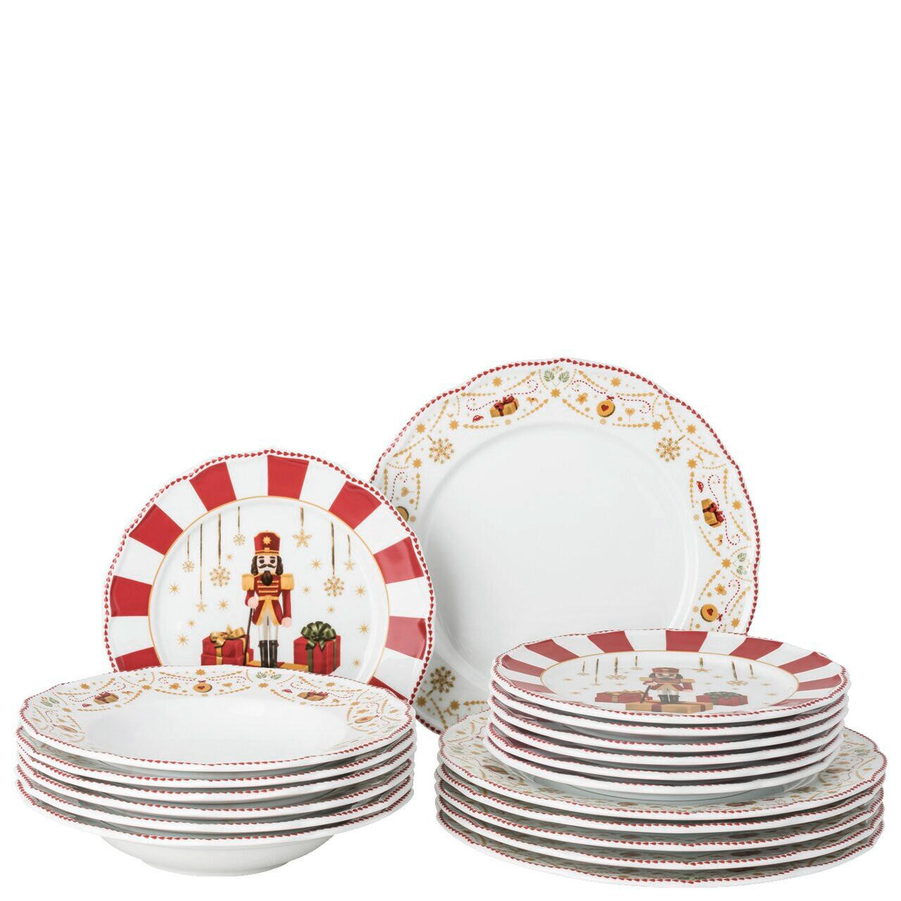 TAFELSERVICE Multicolor Christmas Love - Christmas Love 18-teilig  - Multicolor, Basics, Keramik - Hutschenreuther