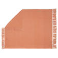 DECKE 127/152 cm  - Orange, Basics, Textil (127/152cm) - Novel
