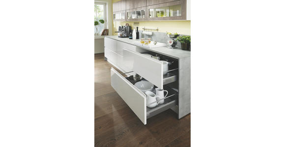 Einbauküche Panama individuell planbar - Weiß, MODERN, Holzwerkstoff - Vertico