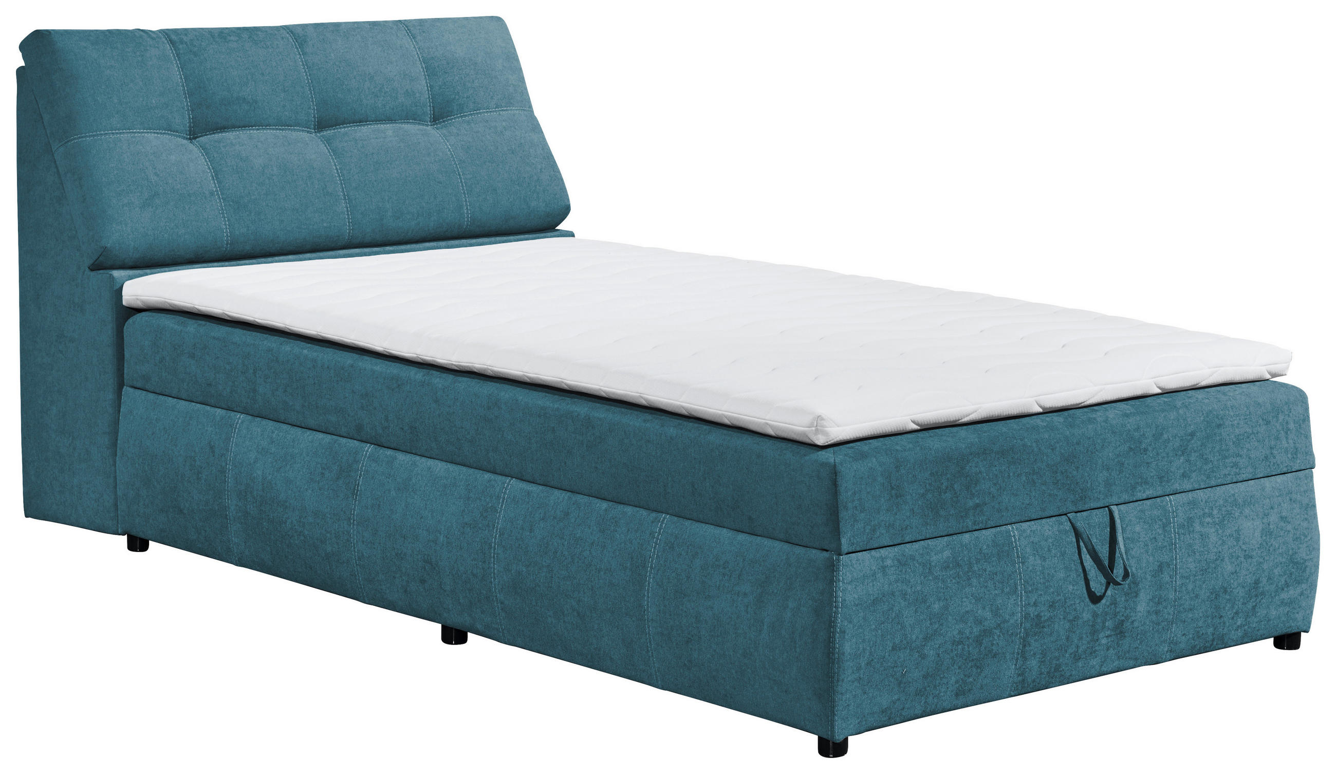 BOXBETT 120/200 cm  in Blau  - Blau/Schwarz, Design, Kunststoff/Textil (120/200cm) - Carryhome
