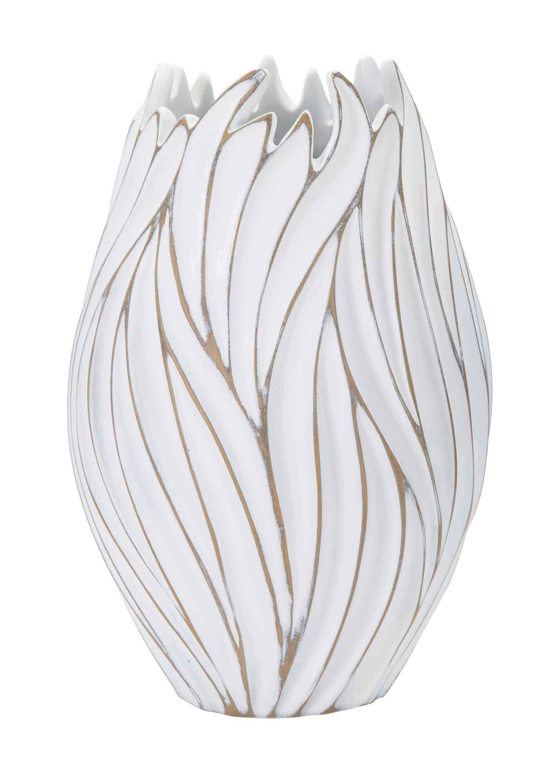 Mauro Ferretti Vase Weiß 27x41.5x27 cm
